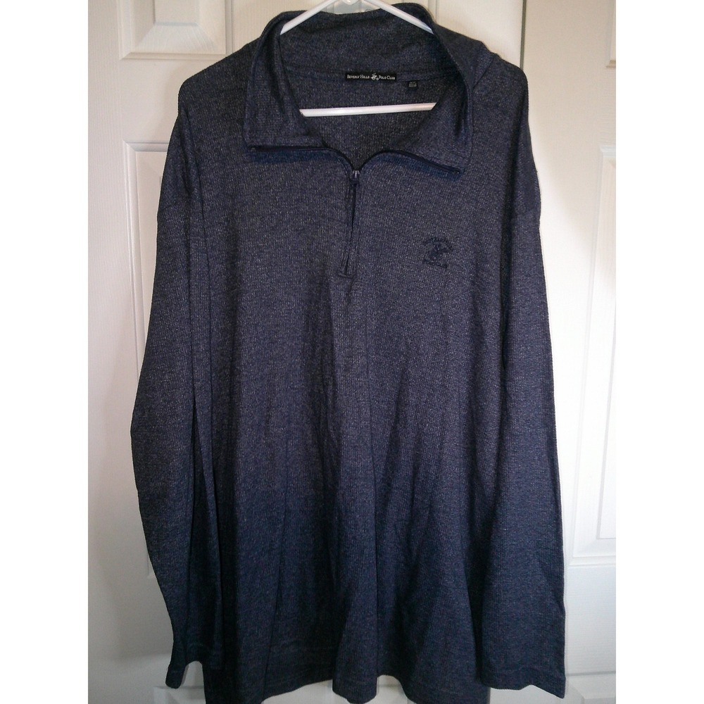 Beverly‎ Hills Polo Club Pullover Sweater 1/4 Zip Long Sleeve 3X